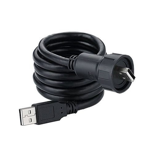 USB2.0 вилка на кабель (кабель 1м.) IP67