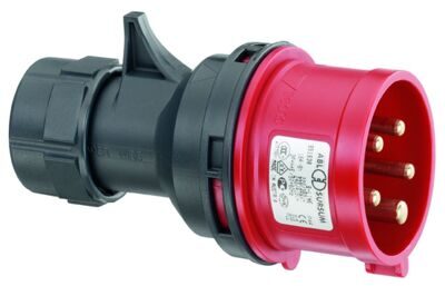 Вилка кабельная 5P 16А 400V, IP67, ABL